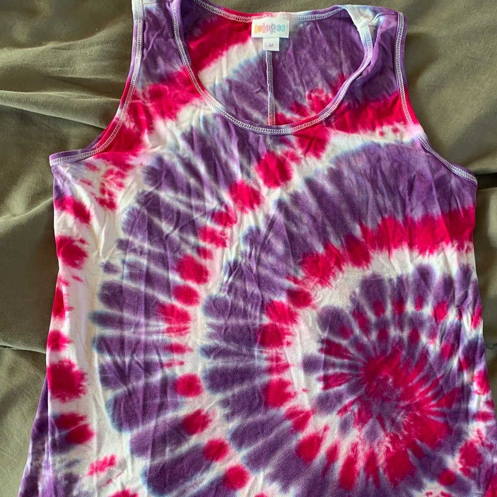 Lularoe Custom Tye Dyed Tank Top Size Medium